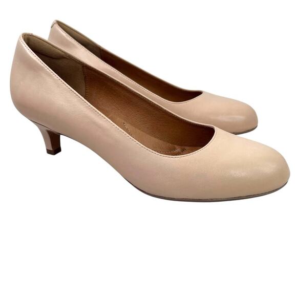 Clark’s Artisan Heavenly Shine Kitten-Heel Pumps in Nude Women's Size 8 1/2 - Picture 3 of 11